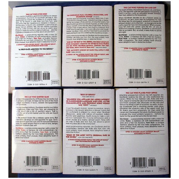 Lot of 7: "The Cat Who...." books by Lilian Jackson Braun - Picture 10 of 14